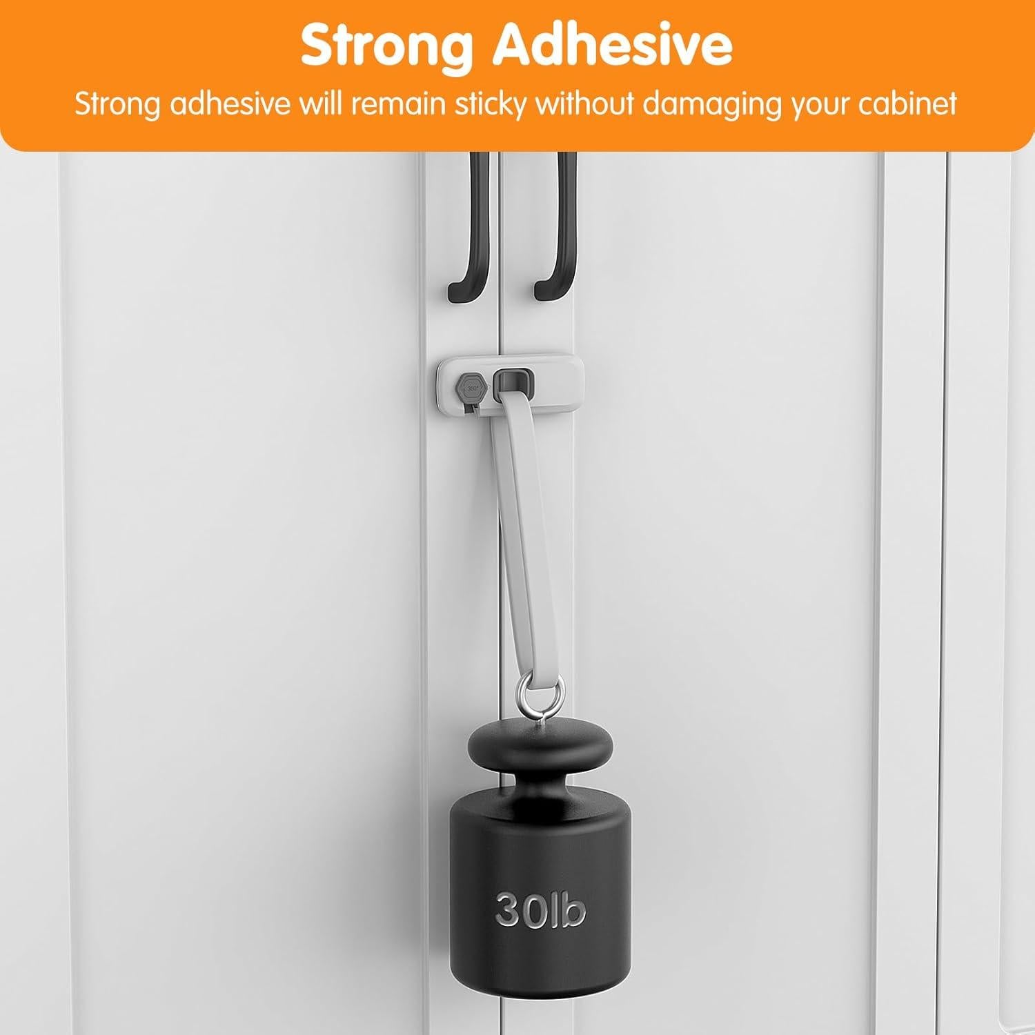 Cerraduras de Seguridad para Gabinetes Dorabaliy - 8 Unidades