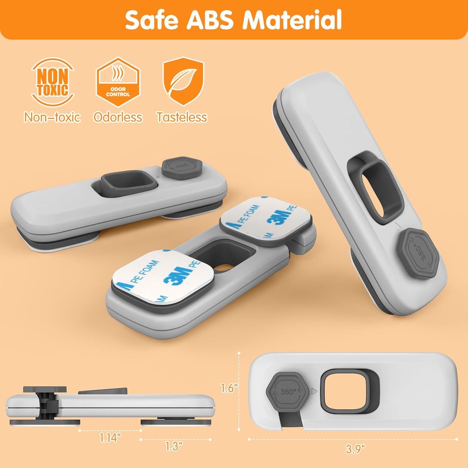 Cerraduras de Seguridad para Gabinetes Dorabaliy - 8 Unidades