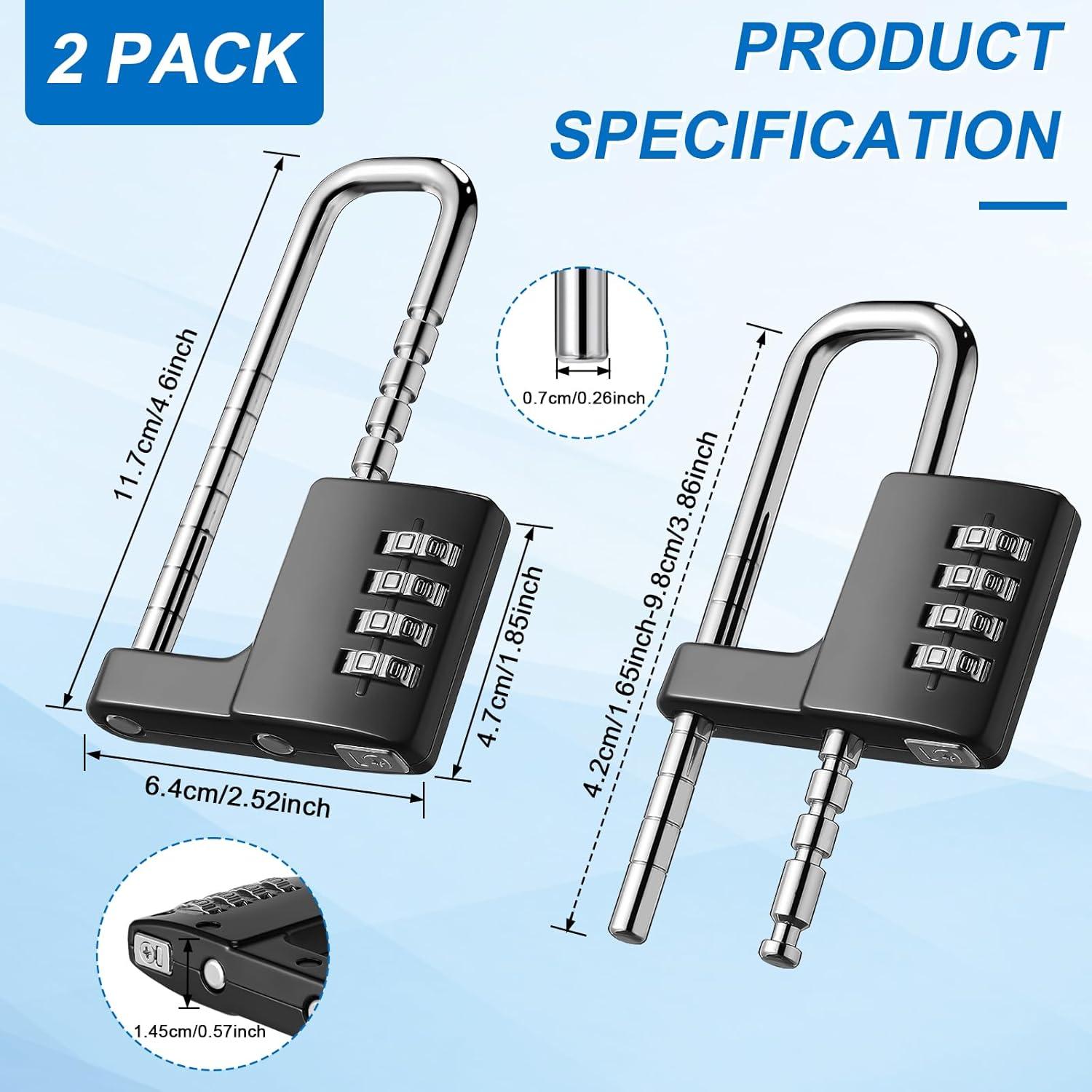 Cerraduras de Gabinete Gisafai 2 Piezas Combinación 4 Dígitos