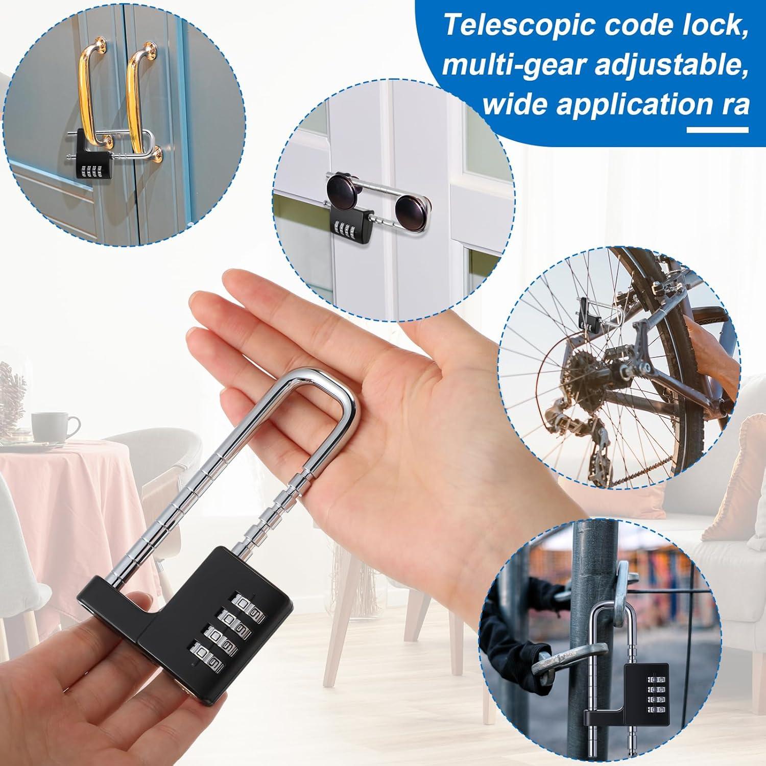 Cerraduras de Gabinete Gisafai 2 Piezas Combinación 4 Dígitos