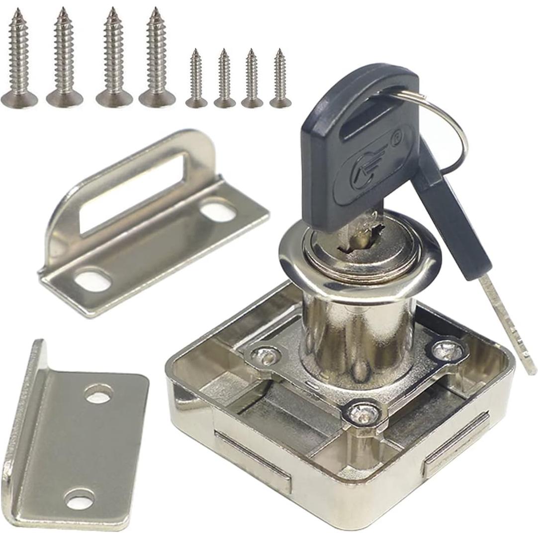 Cerradura de Doble Puerta Dczonihup con Llave Universal 2 Pcs