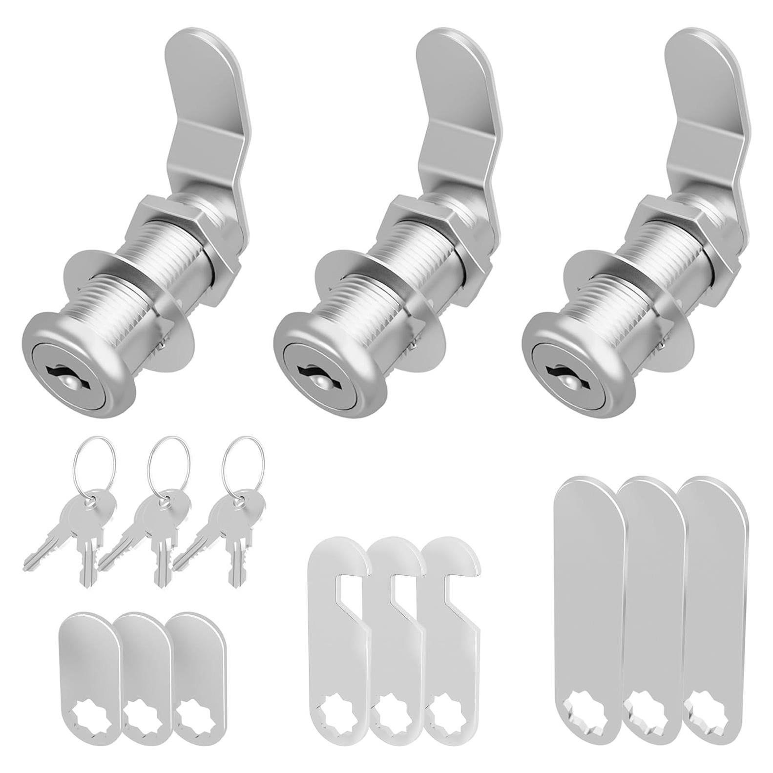 Cerraduras de Gabinete Yqwwda 1-1/2" con Llave - 3 Pcs