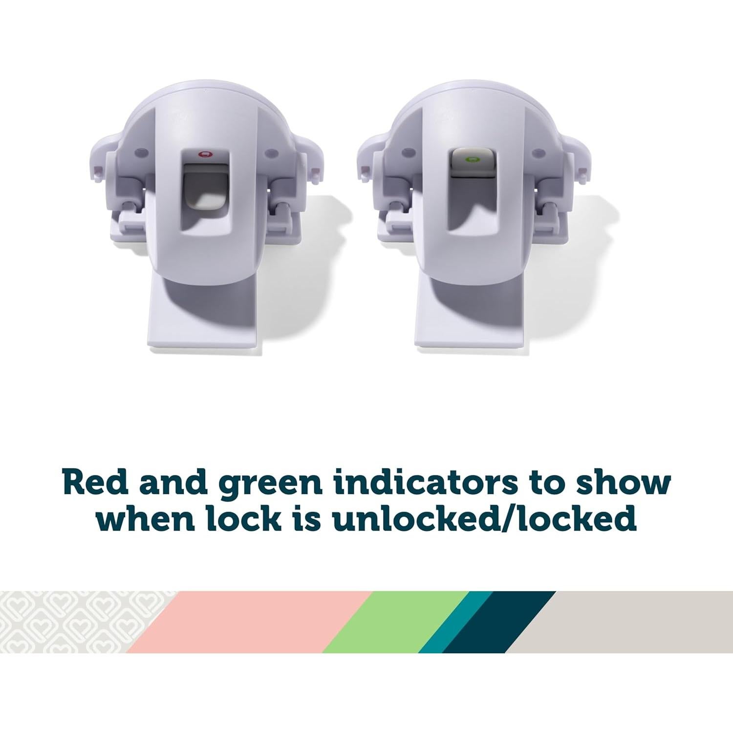 Candados Magnéticos Adhesivos Safety 1st - 2 Unidades + Llave