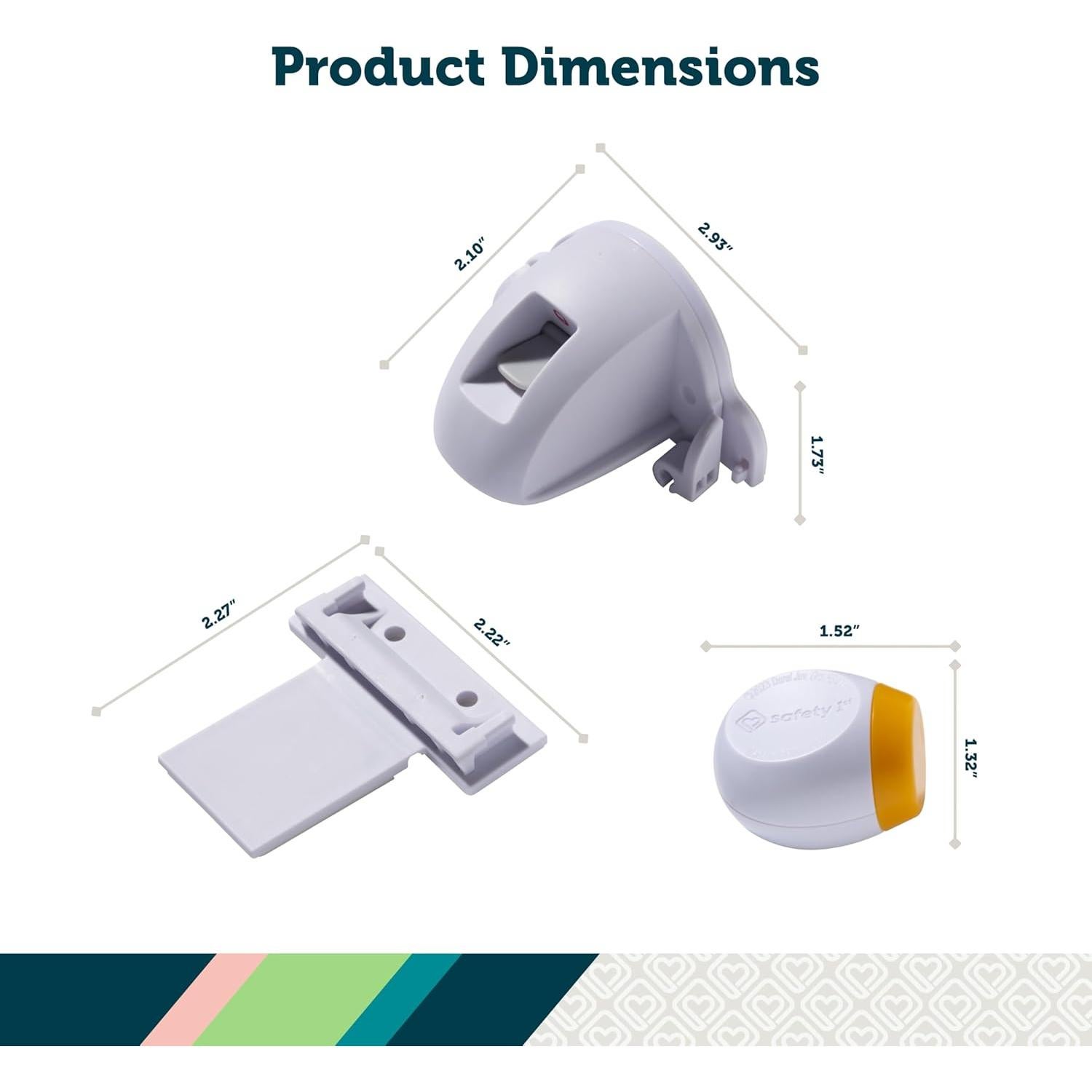 Candados Magnéticos Adhesivos Safety 1st - 2 Unidades + Llave