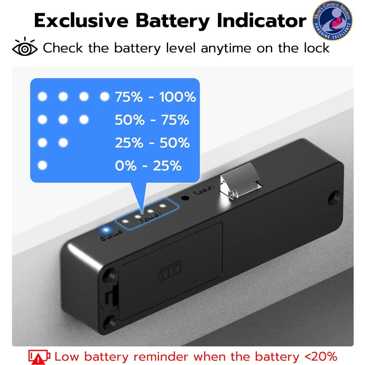 Cerradura Inteligente Bluetooth RFID Anweller HJ-F5BC - Negro