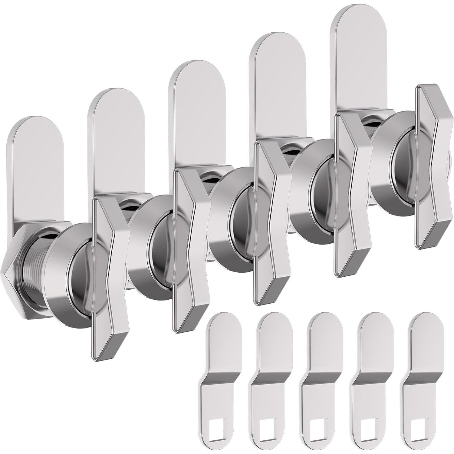 Cerradura de Leva Offset BEBOBLY 5 Piezas Sin Llave 100% Metálica