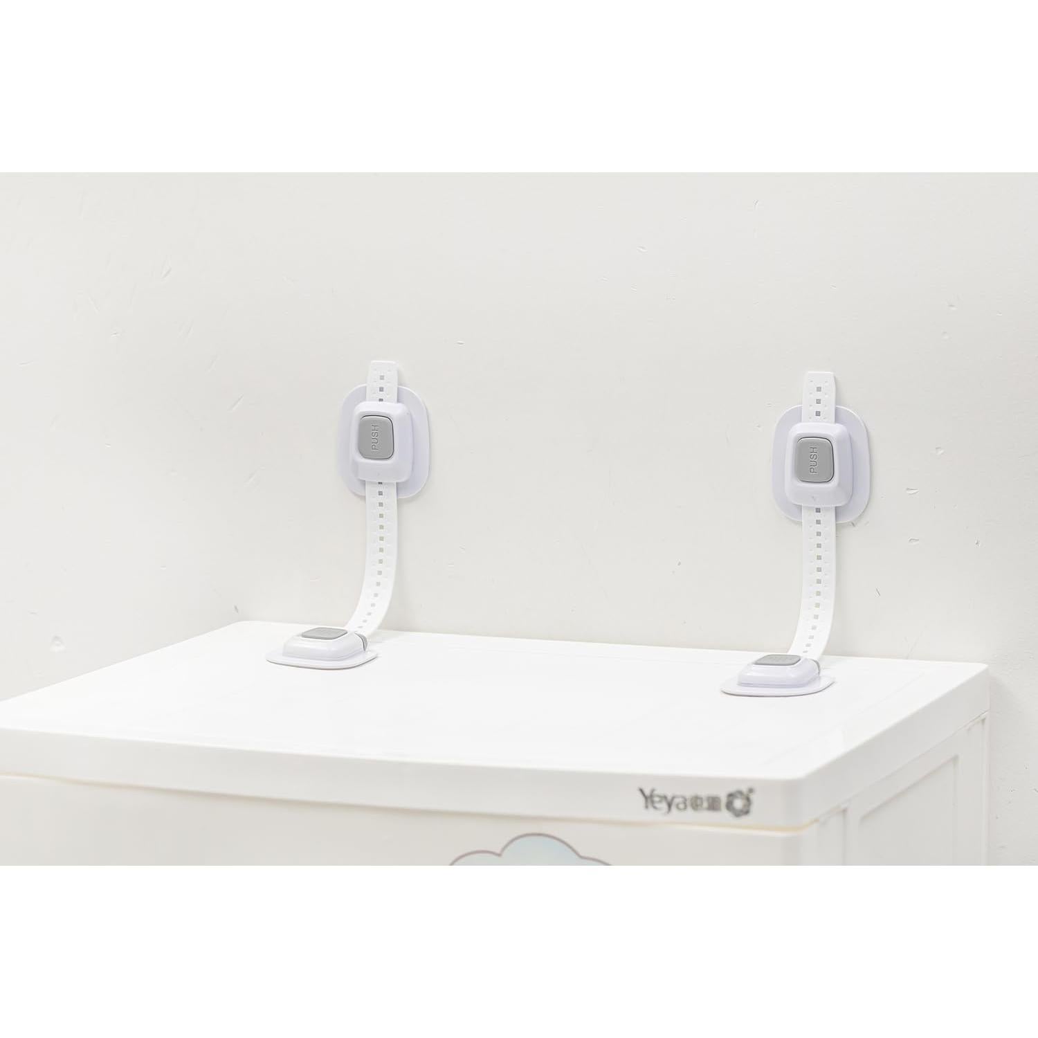 Anclajes de Muebles Antivuelco YEYA 4P Sin Taladro Ajustables