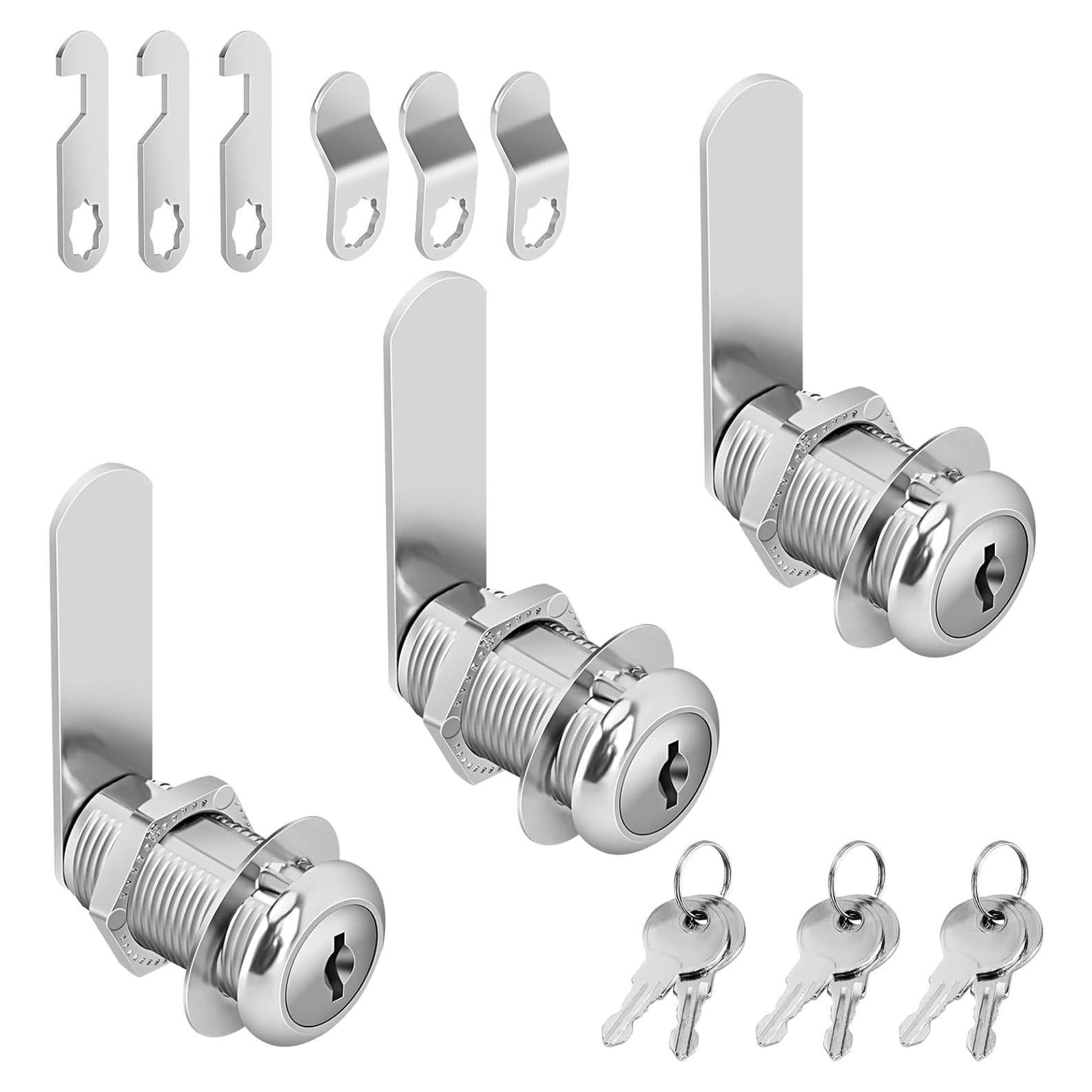 Cerradura de Cajón Pertinel 1-3/8" con Llave Igualada 3Pcs