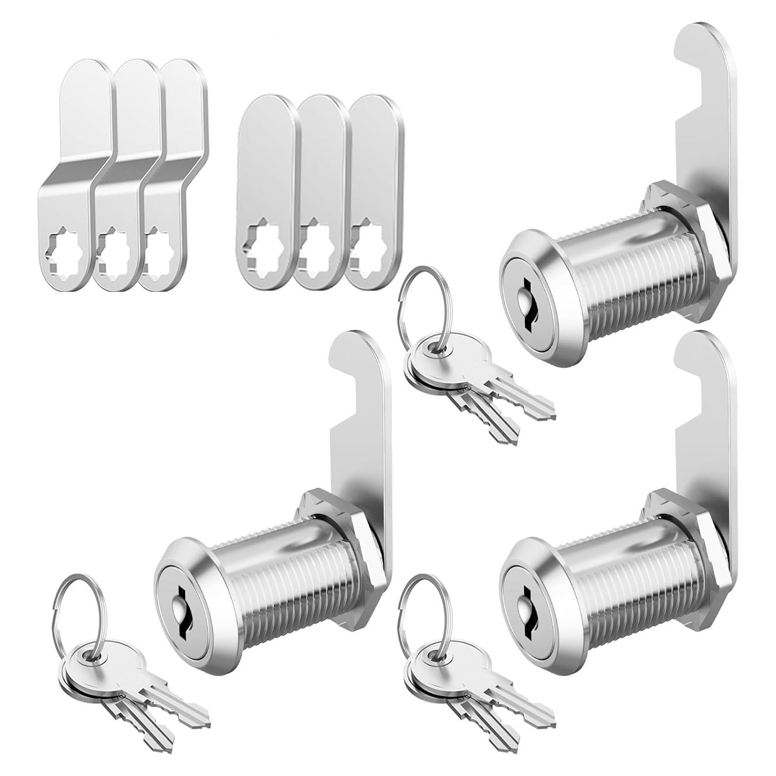 Cerraduras de Gabinete Jayseon 3 Piezas con Llaves 2.86 cm