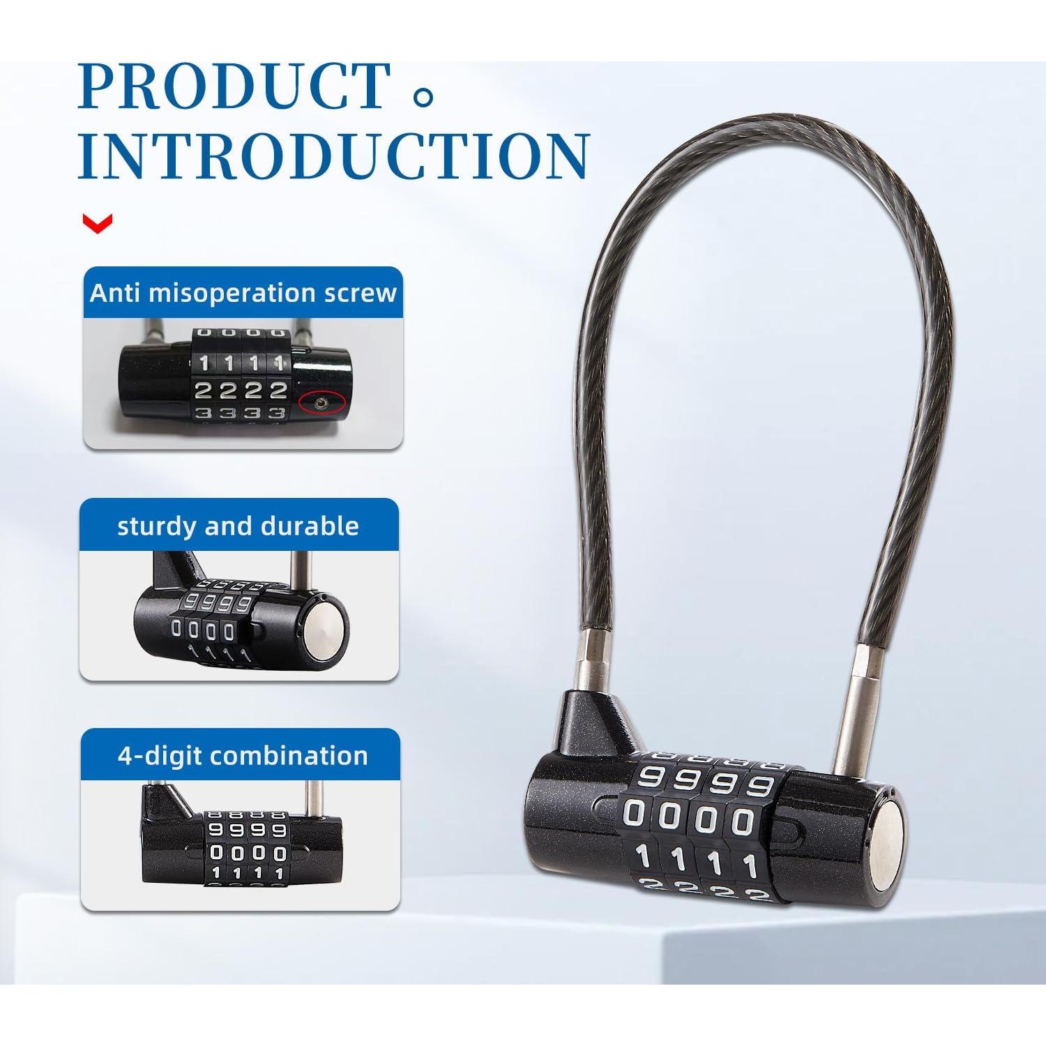 Candado de Combinación EASTDEER con Cable de 17.78 cm