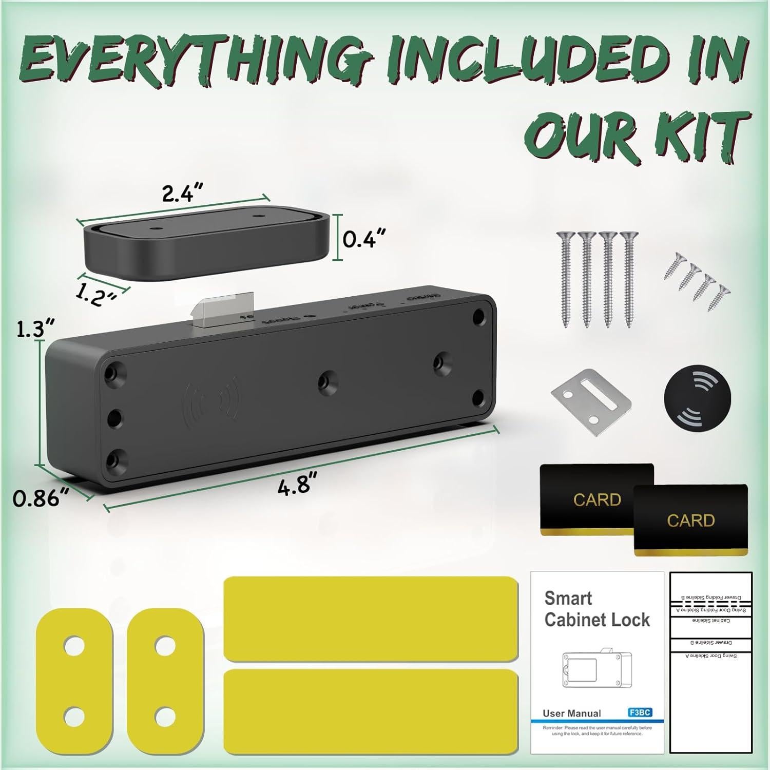 Cerradura Inteligente RFID Dhiedas F5 para Armarios y Cajones