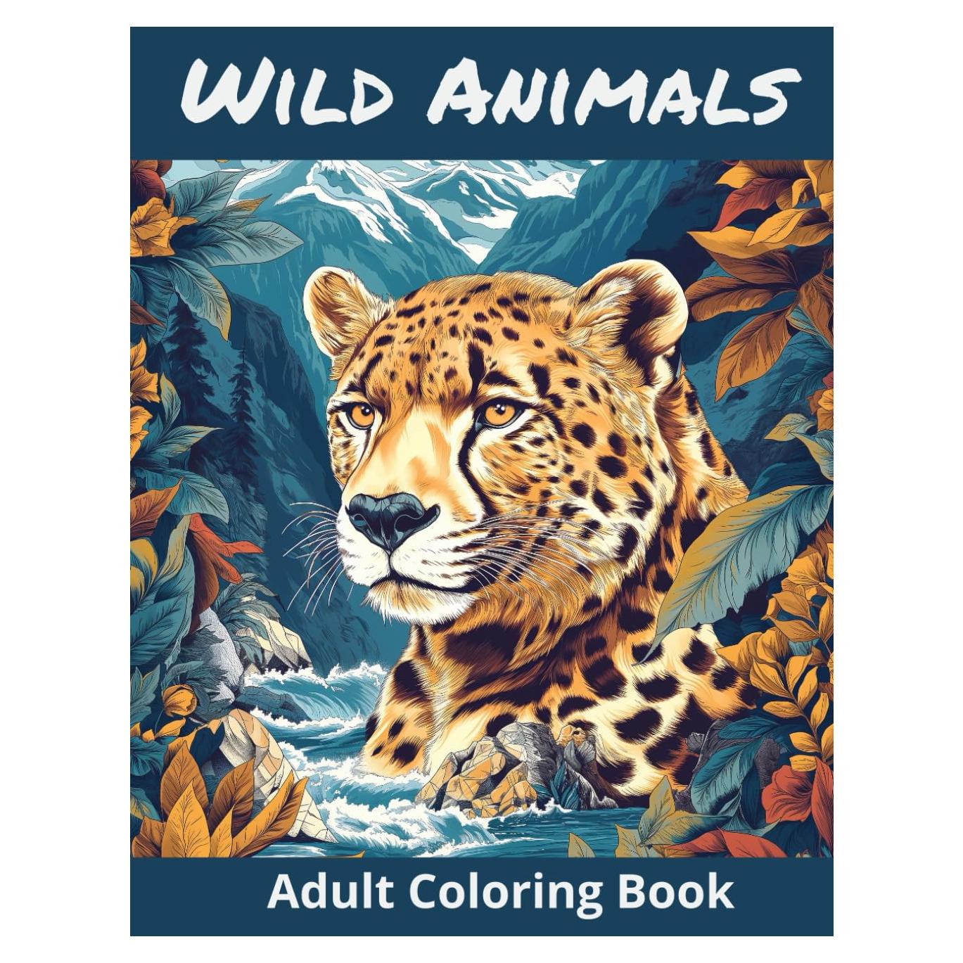 Wild Animals. Adult Coloring Book: Fun & Relaxing Illustrations