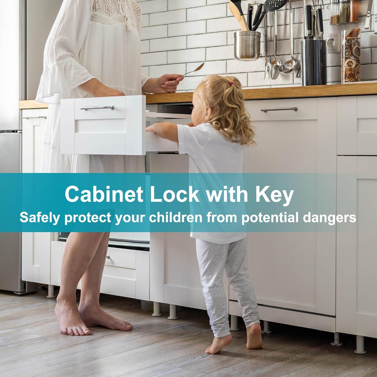 Cerraduras de Gabinete Ymtzfu 40mm con Llaves - 3 Pcs