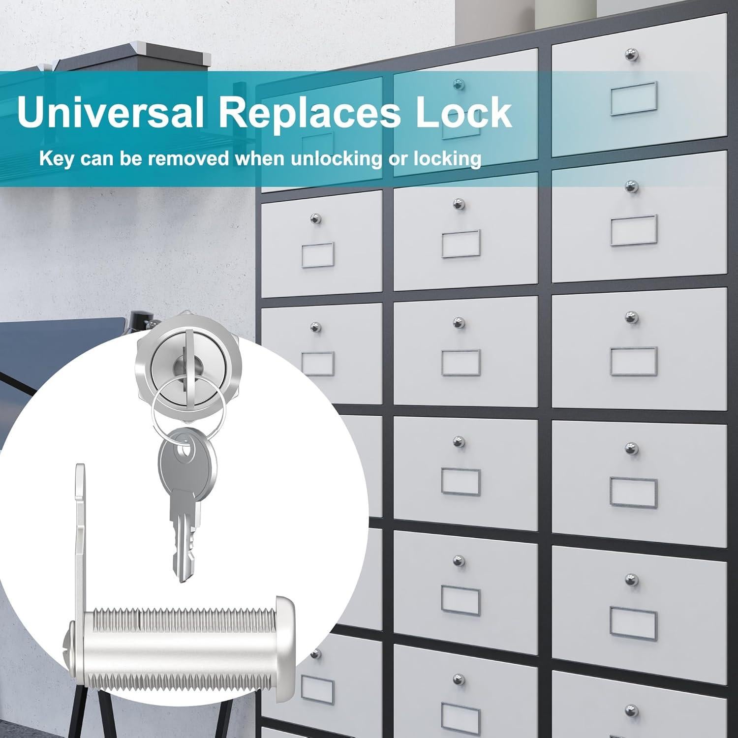 Cerraduras de Gabinete Ymtzfu 40mm con Llaves - 3 Pcs