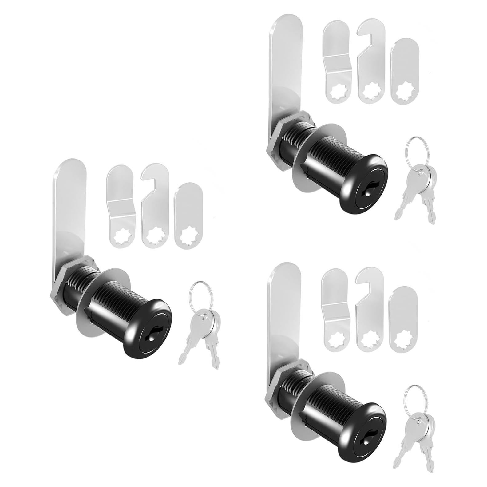 Cerraduras de Gabinete inBovoga 3 Pcs 40mm con Llaves Clave Igual