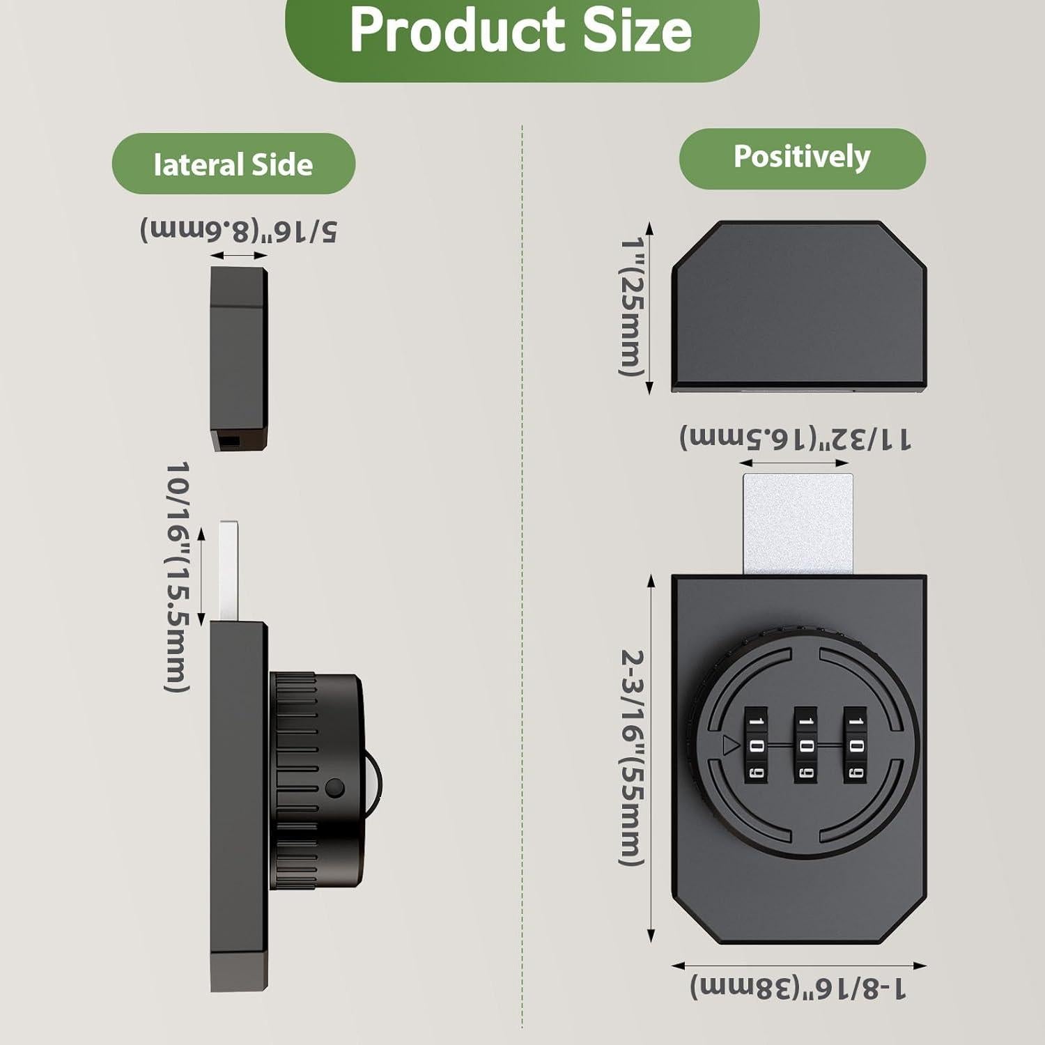 Cerradura de Combinación MeBantoo FY-Code Lock 003 Negra