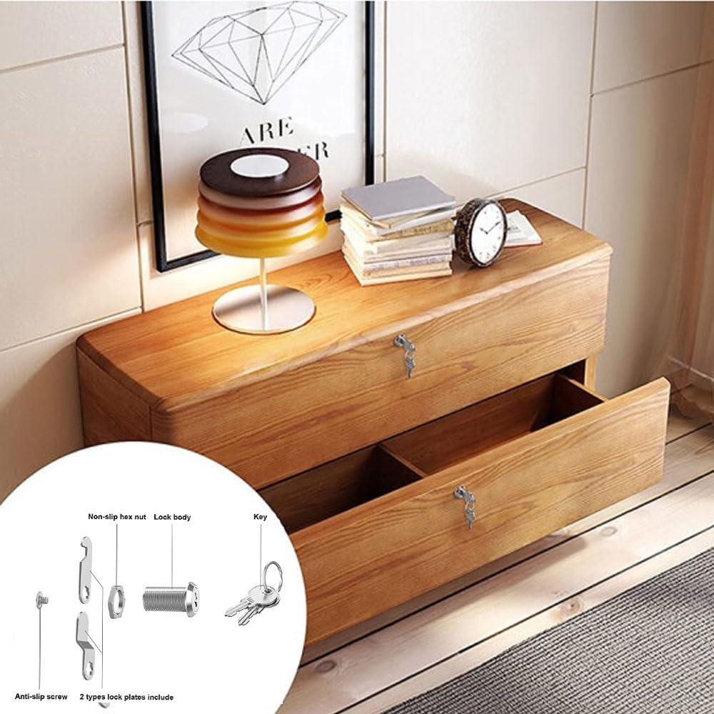 Cerraduras de Cámara Lhazemu para Gabinete con Llave Igualada - 2 Pcs