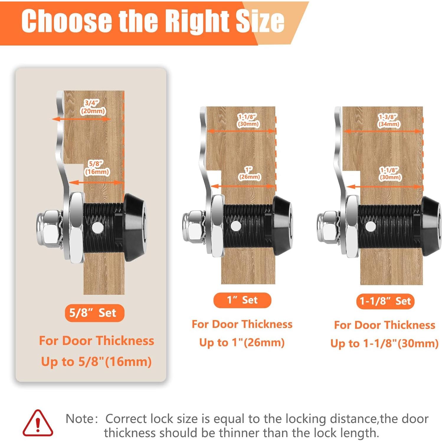 Cerraduras de Caja de Herramientas KOVOSCH - 2 Piezas, Zinc