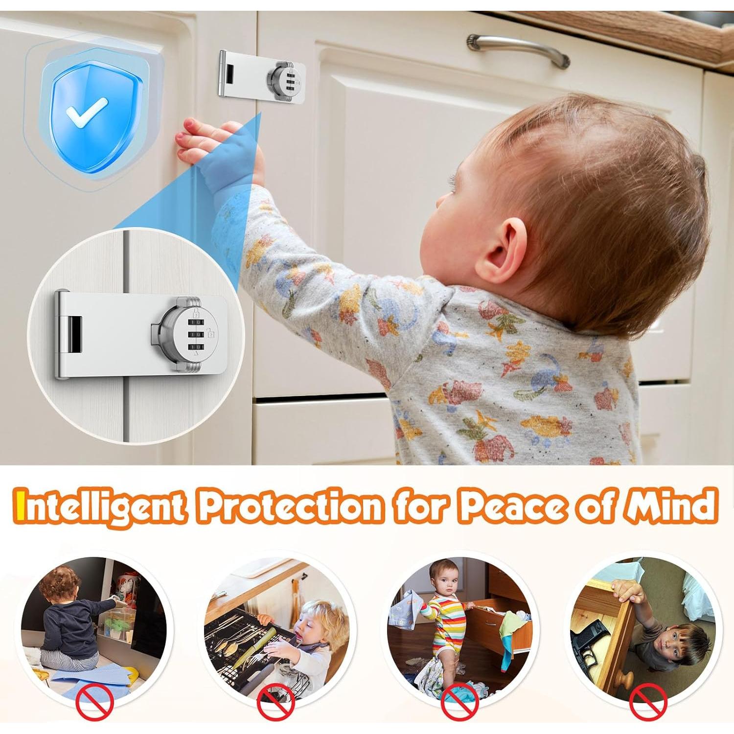 Cerradura de Gabinete de Combinación MeBantoo FY-Code 3 Dígitos