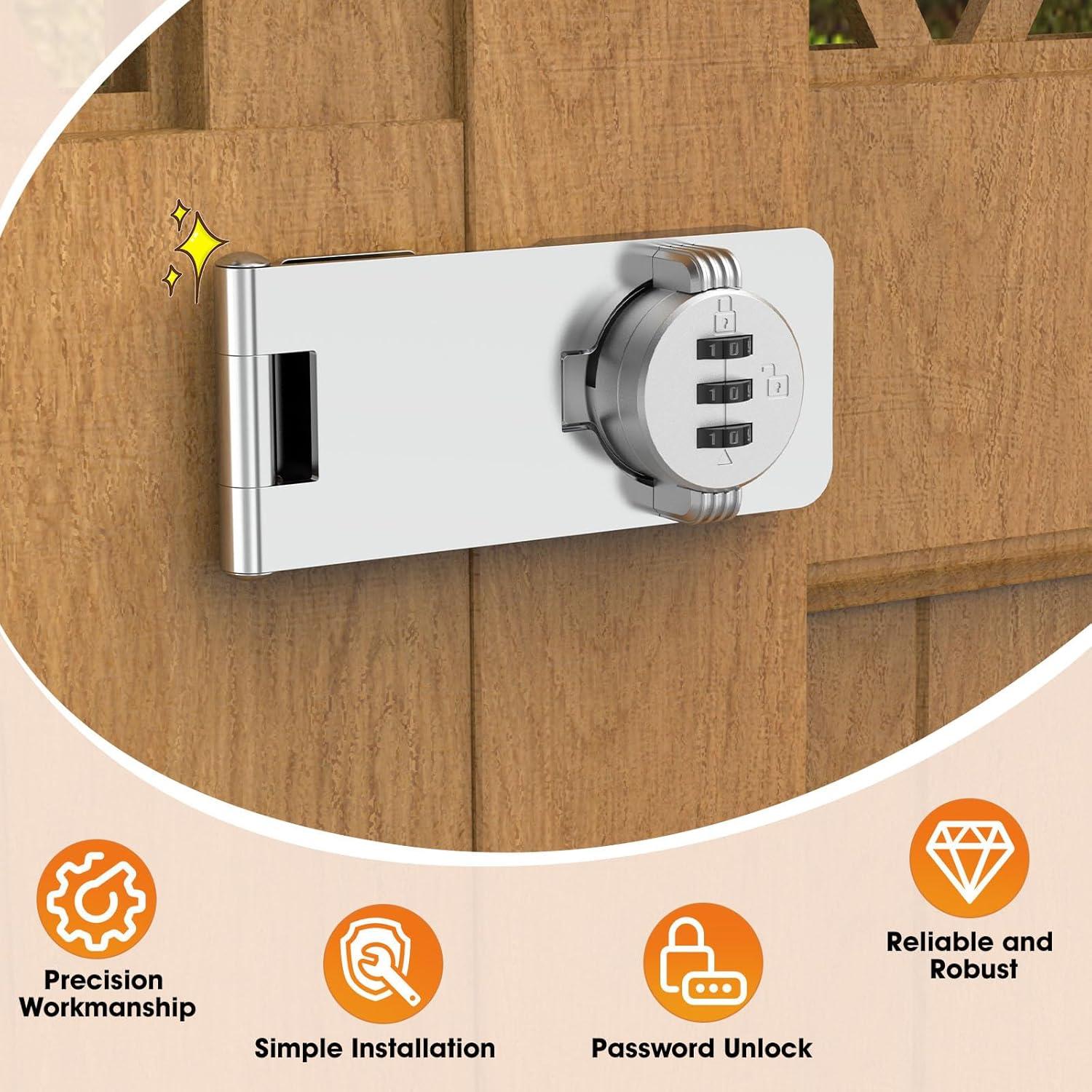 Cerradura de Gabinete de Combinación MeBantoo FY-Code 3 Dígitos