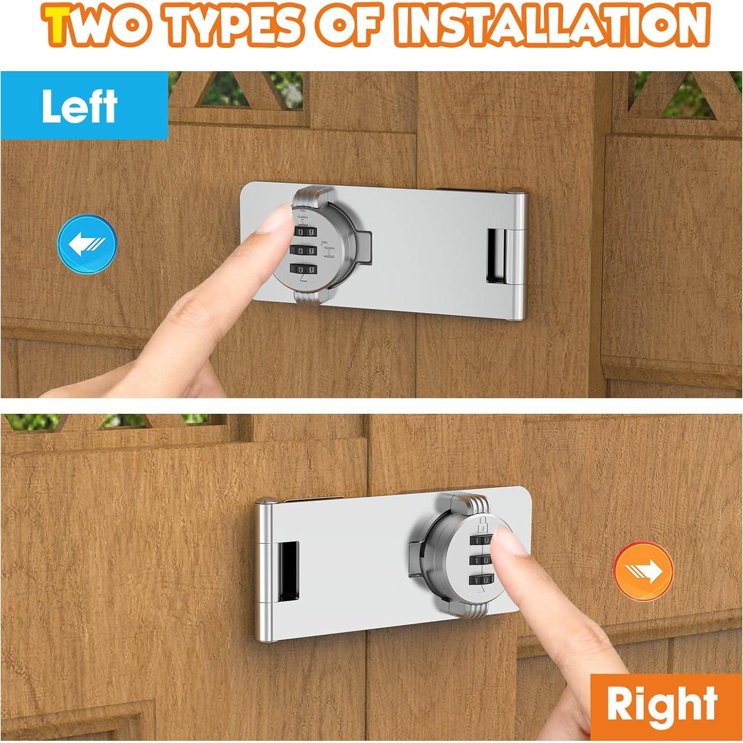 Cerradura de Gabinete de Combinación MeBantoo FY-Code 3 Dígitos