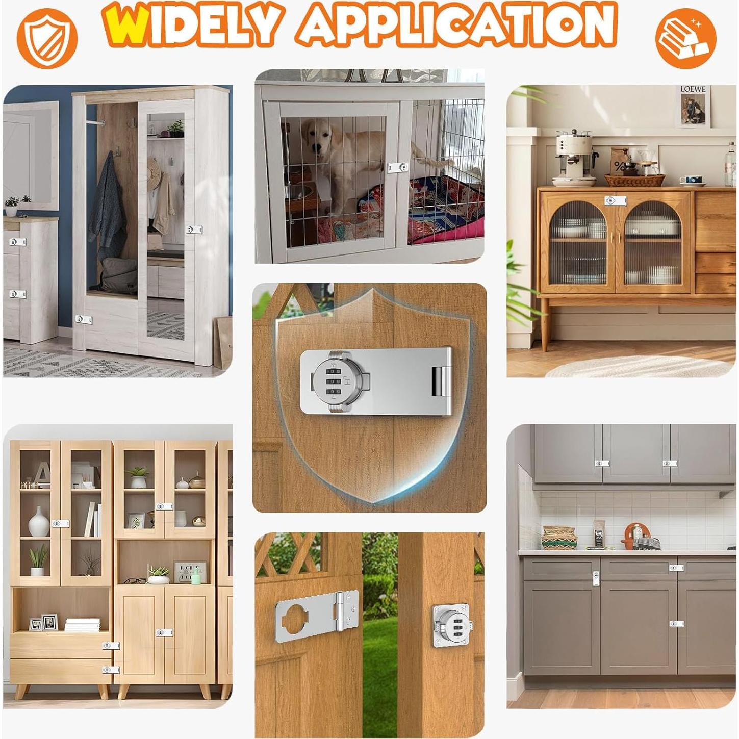 Cerradura de Gabinete de Combinación MeBantoo FY-Code 3 Dígitos