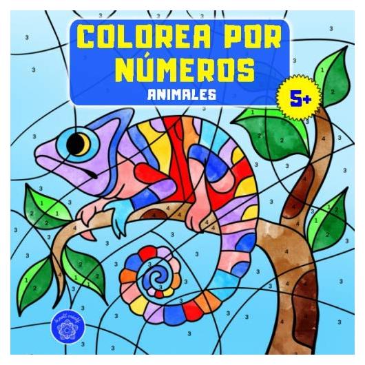Colorea por números: Libro de colorear animales para niños a partir de 5 años + bono: mandalas de animales (Spanish Edition)