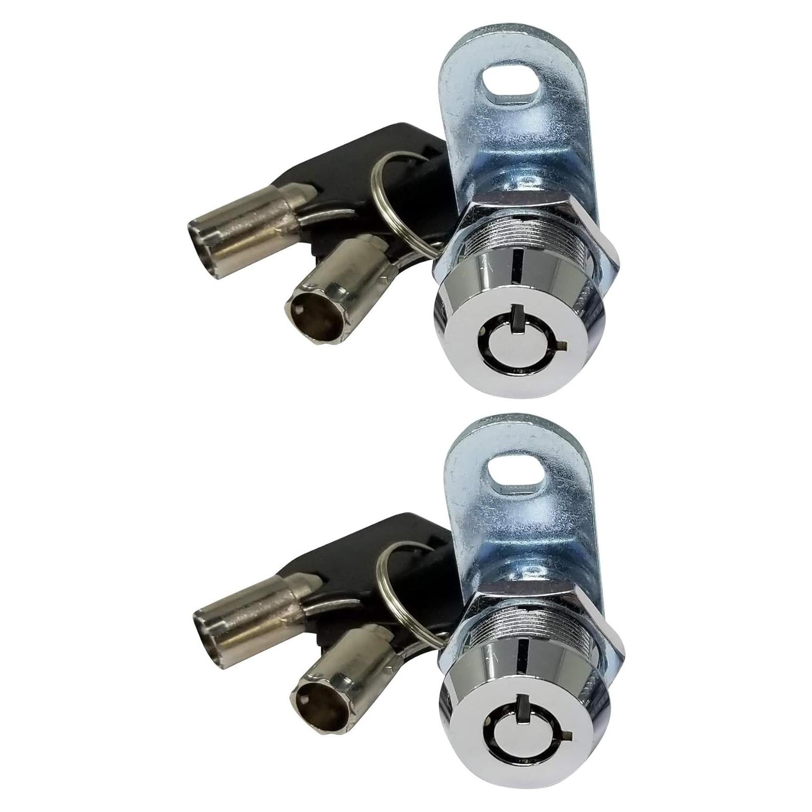 Cerradura de Cam Tubular Admiral Locks Cromo Paquete de 2