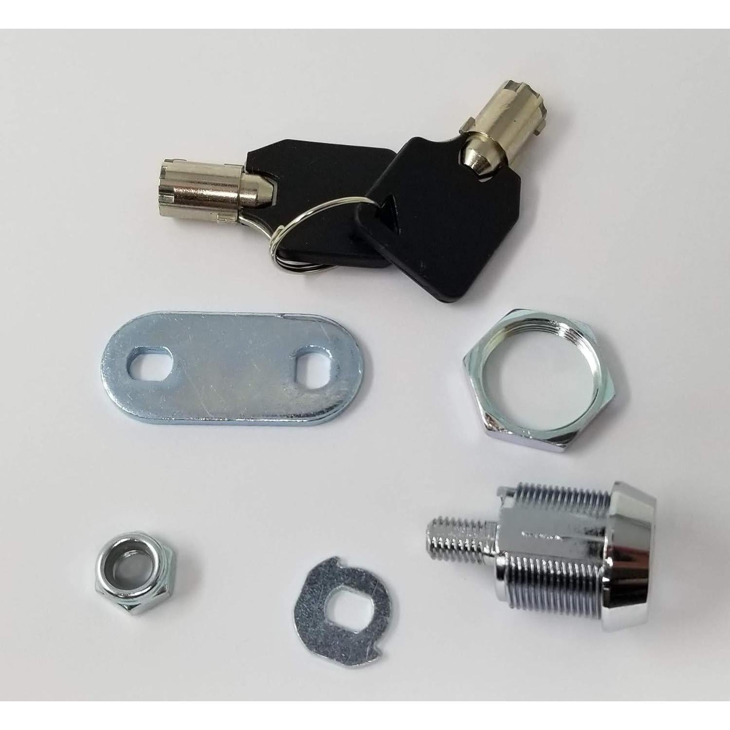 Cerradura de Cam Tubular Admiral Locks Cromo Paquete de 2