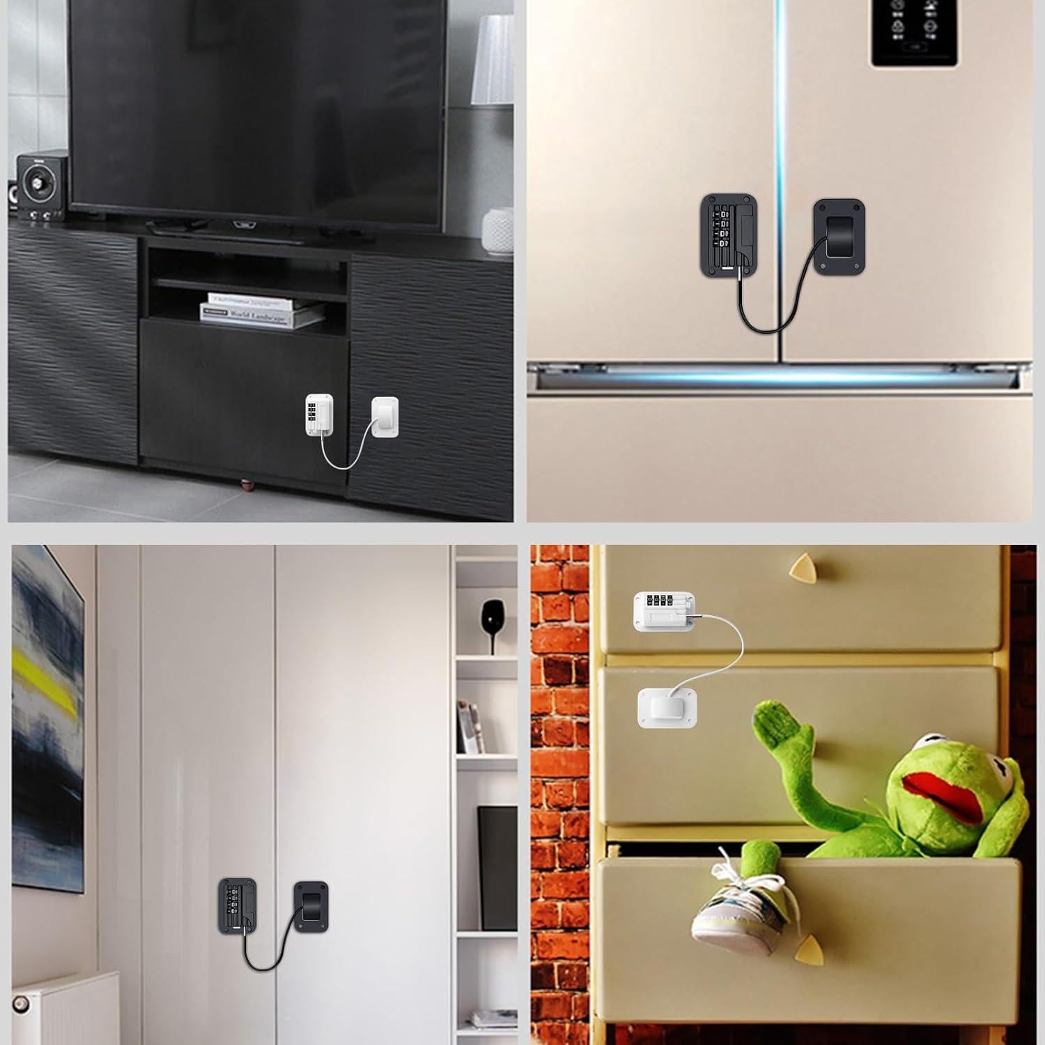 Candado de Combinación KIZZHISI para Refrigerador - 2 Paquetes