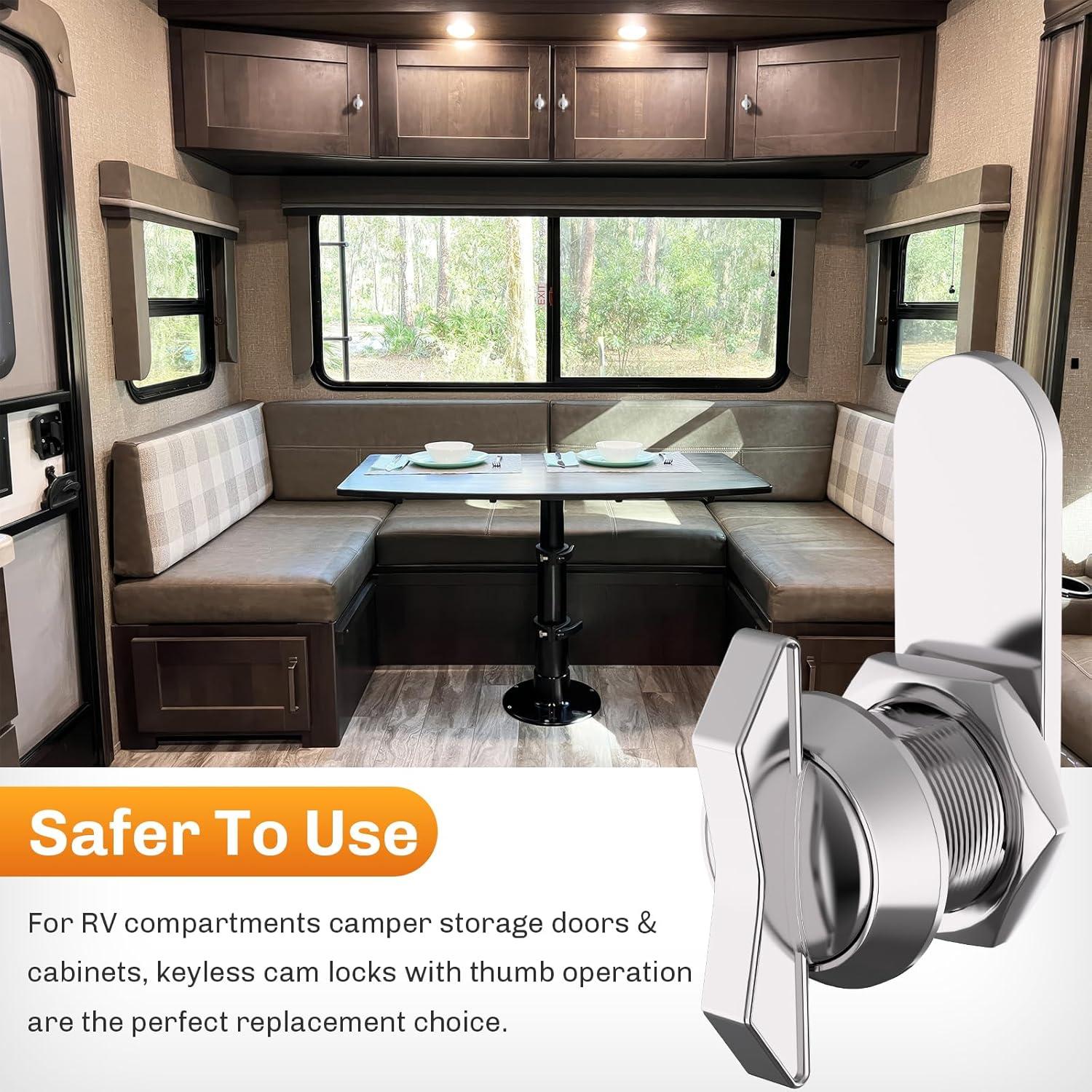 Juego de Cerraduras de Cam Offset WELLUCK 5 Piezas 16mm