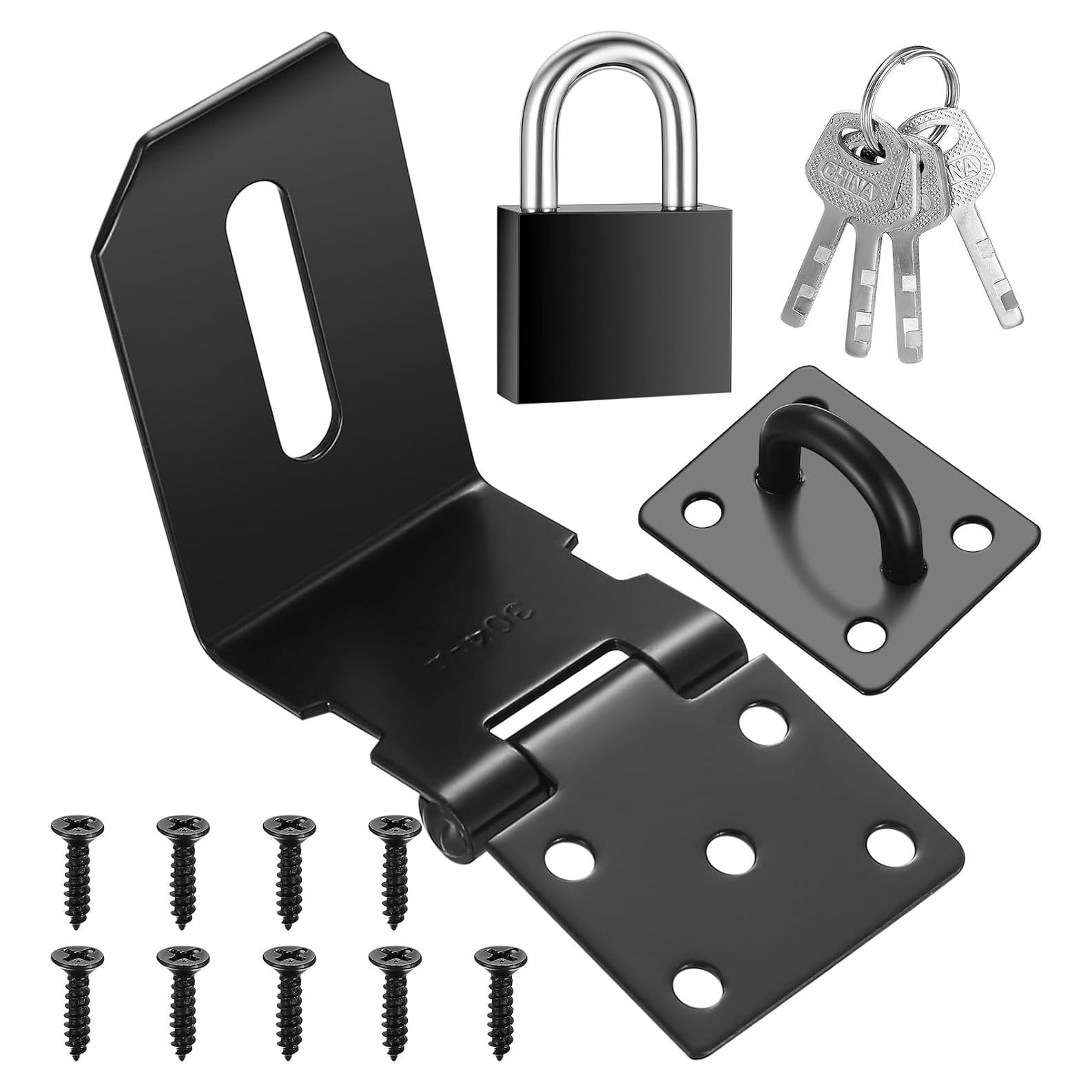 Cerradura de Hasp de Acero Inoxidable 10.16 cm con Llave