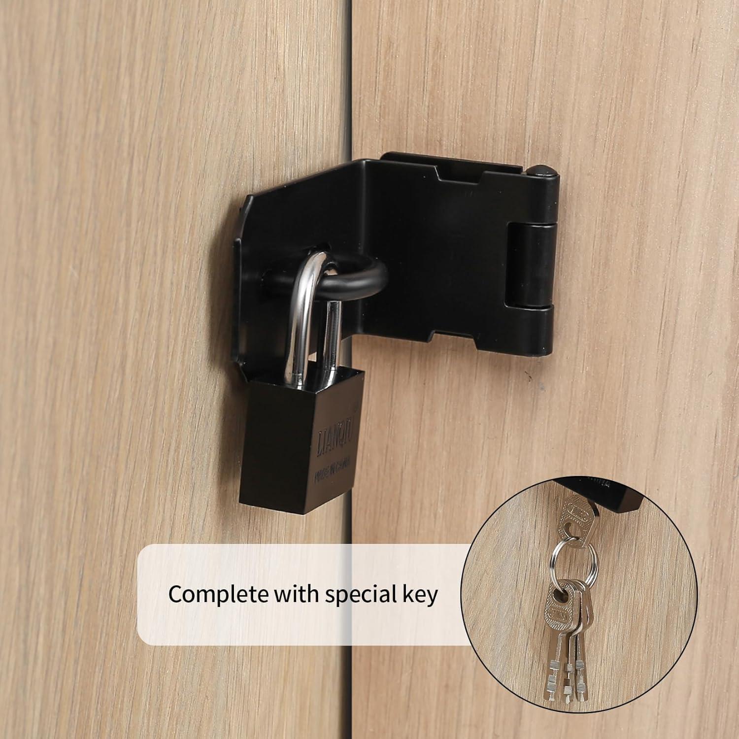 Cerradura de Hasp de Acero Inoxidable 10.16 cm con Llave