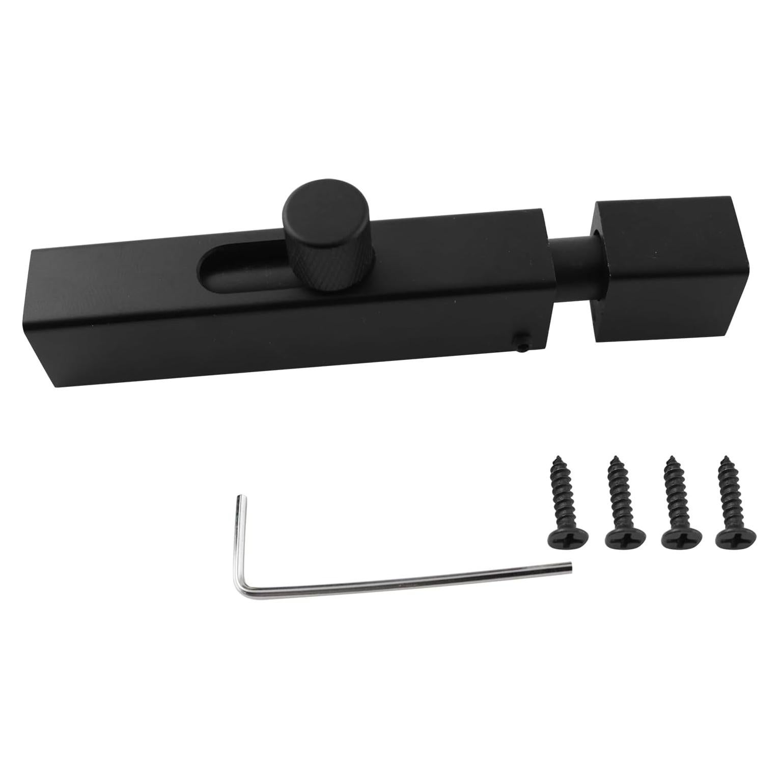 Pasador de Cerradura LQ Industrial 76mm Aluminio Negro