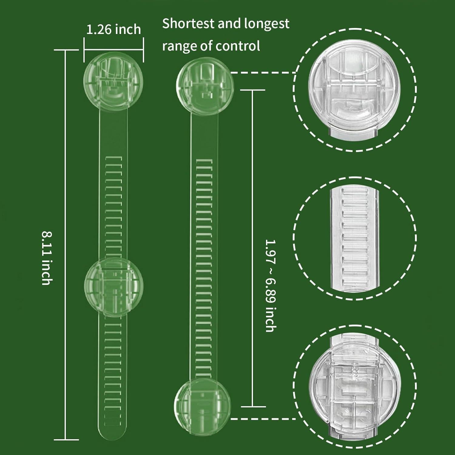 Candados de Seguridad para Niños 6 Unidades Ajustables