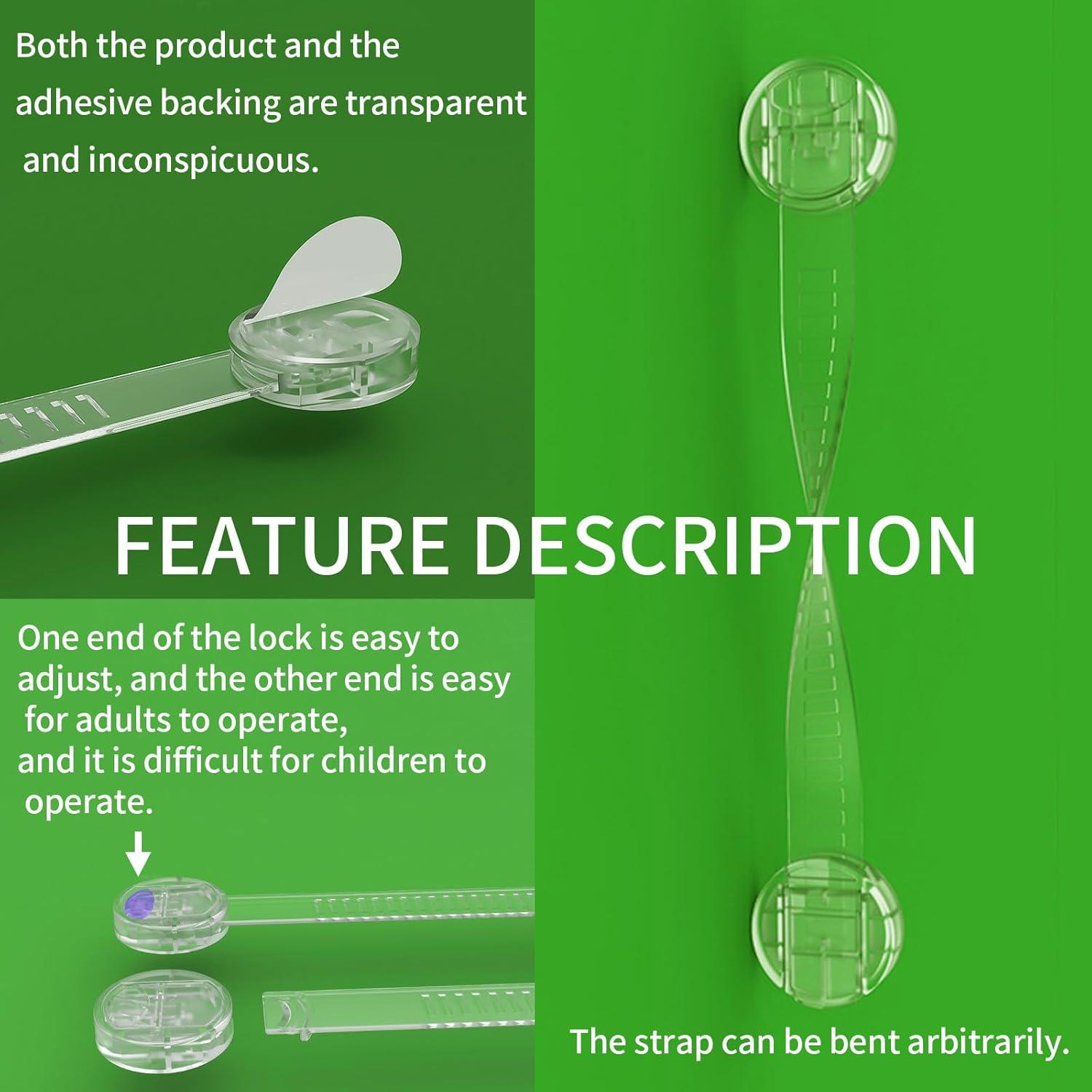 Candados de Seguridad para Niños 6 Unidades Ajustables