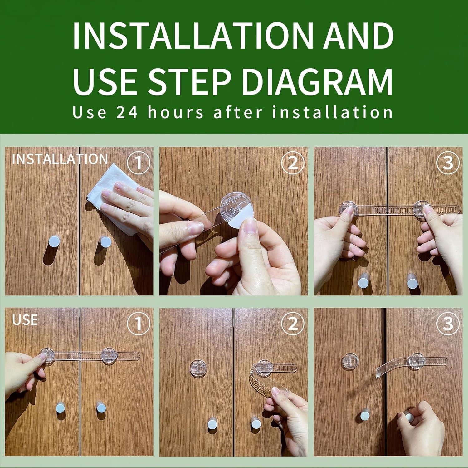 Candados de Seguridad para Niños 6 Unidades Ajustables