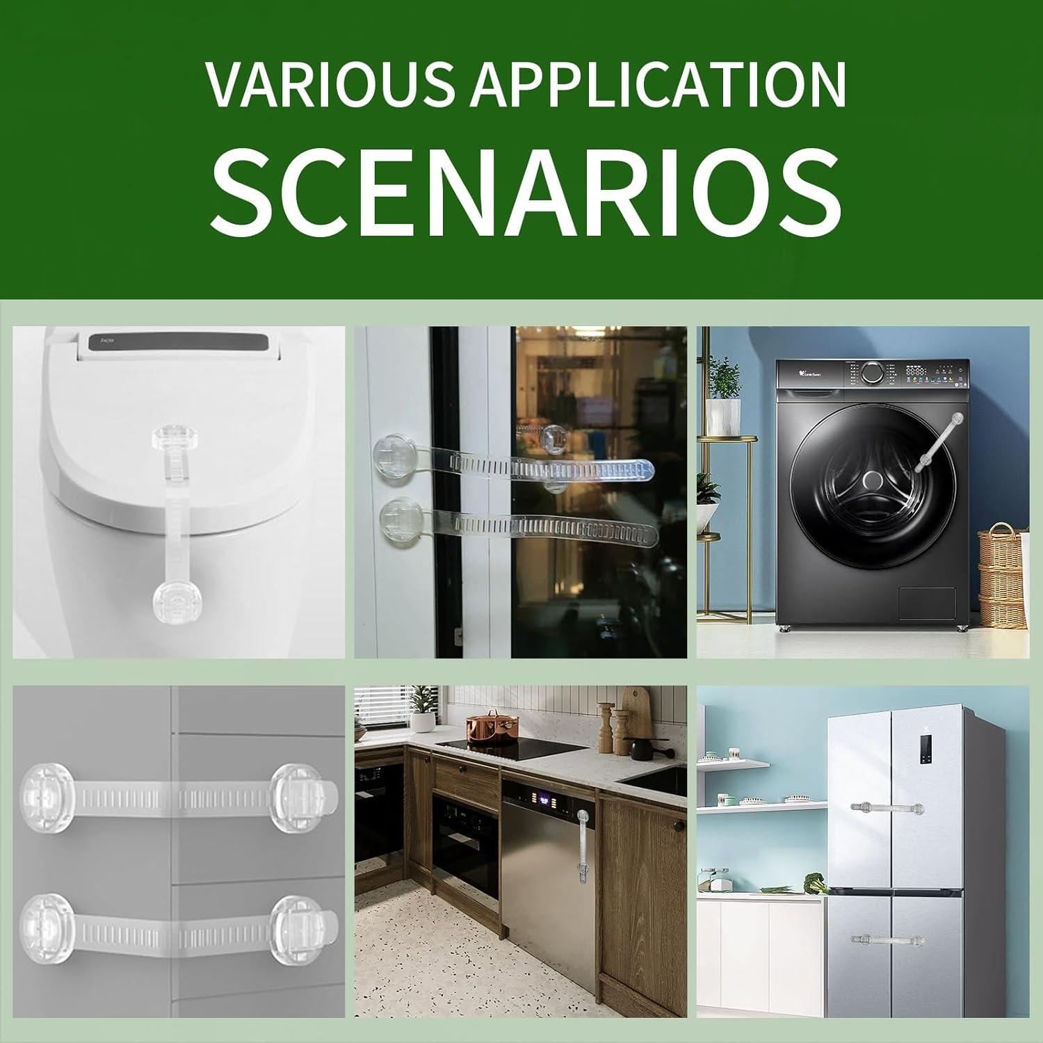 Candados de Seguridad para Niños 6 Unidades Ajustables