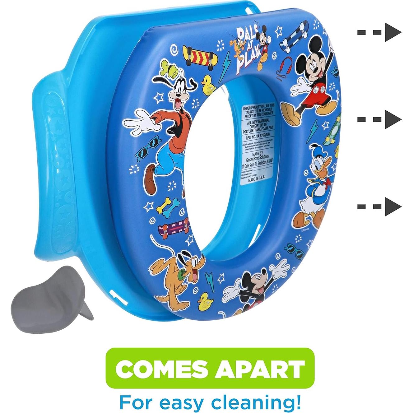 Asiento de Inodoro Suave Disney Mickey Mouse - Entrenamiento Bebés