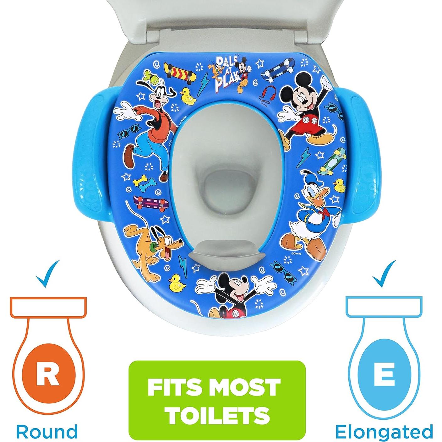 Asiento de Inodoro Suave Disney Mickey Mouse - Entrenamiento Bebés