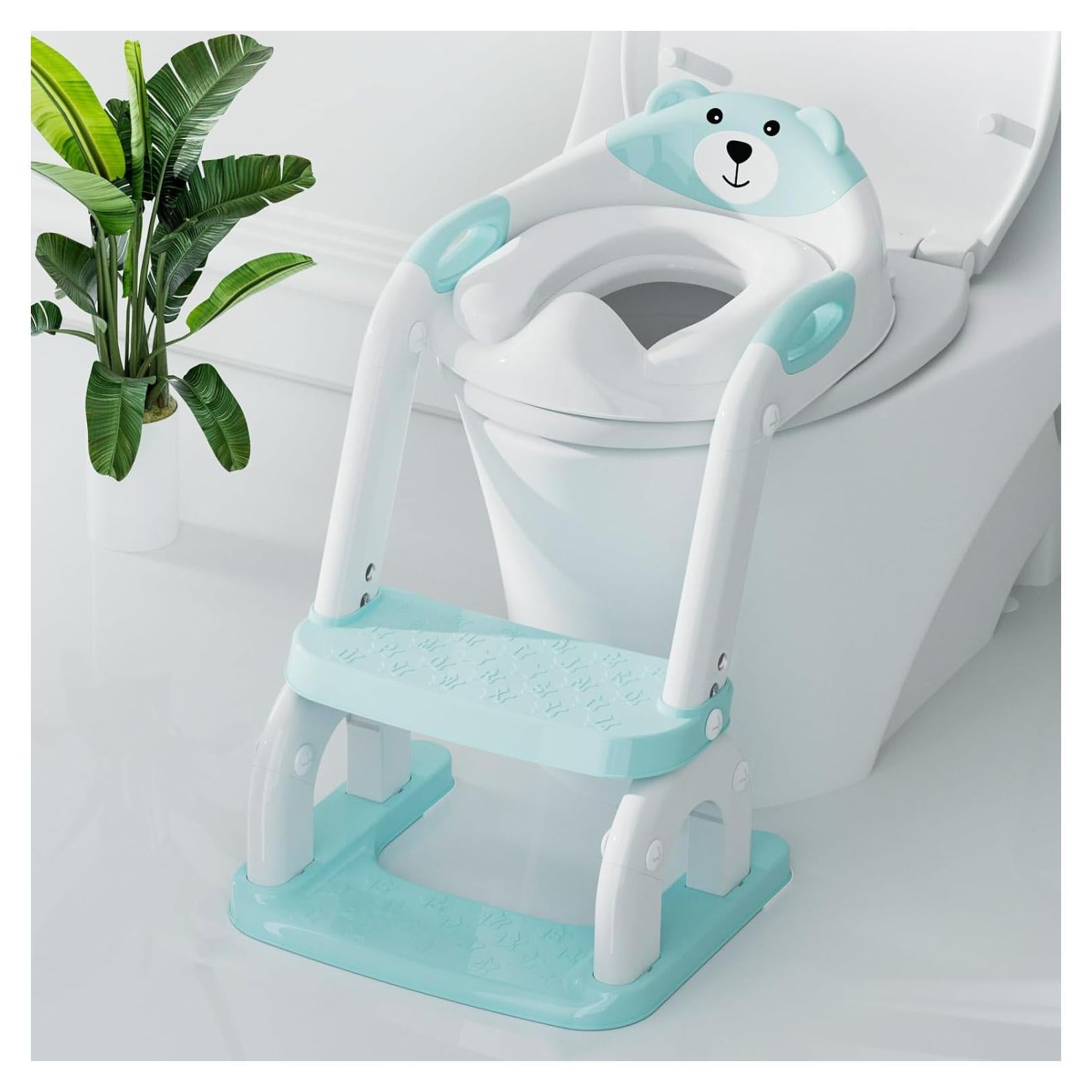 Asiento de Entrenamiento para Baño Bonbay Azul Cielo 2 en 1