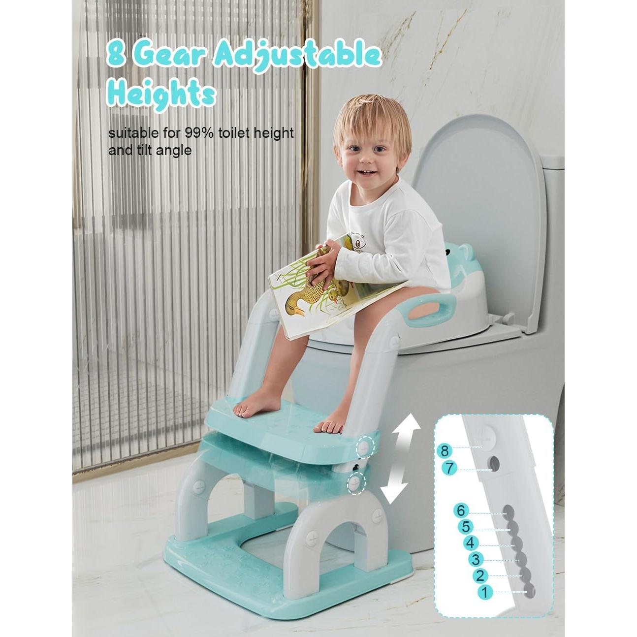 Asiento de Entrenamiento para Baño Bonbay Azul Cielo 2 en 1