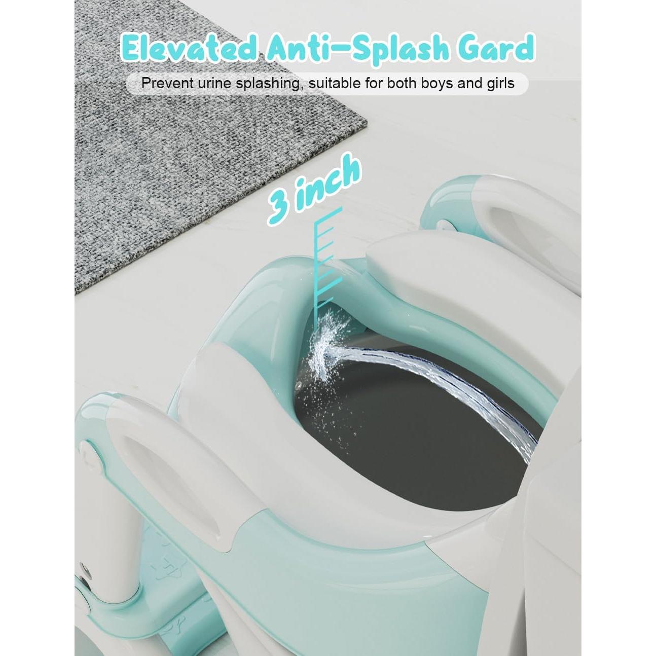 Asiento de Entrenamiento para Baño Bonbay Azul Cielo 2 en 1