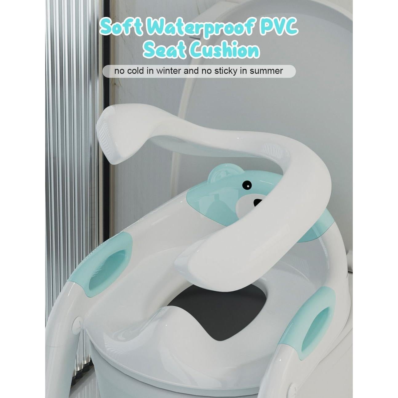 Asiento de Entrenamiento para Baño Bonbay Azul Cielo 2 en 1