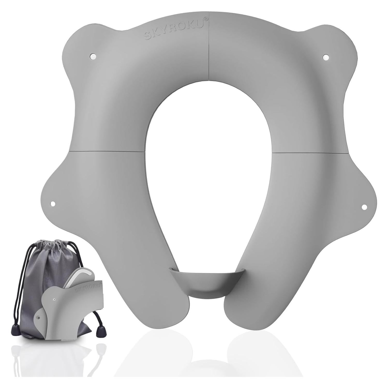 Asiento de Inodoro Plegable SKYROKU para Niños - Antideslizante