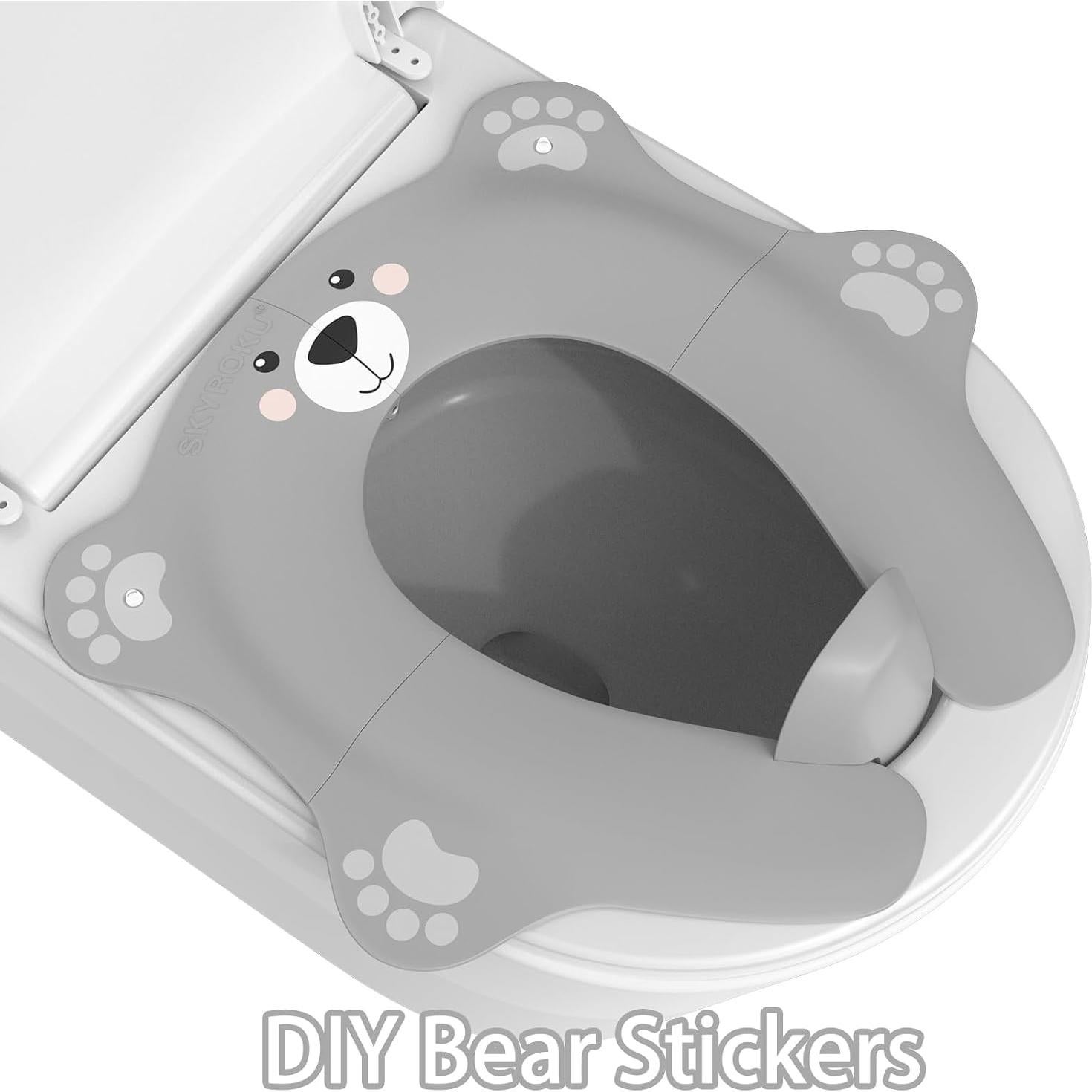 Asiento de Inodoro Plegable SKYROKU para Niños - Antideslizante