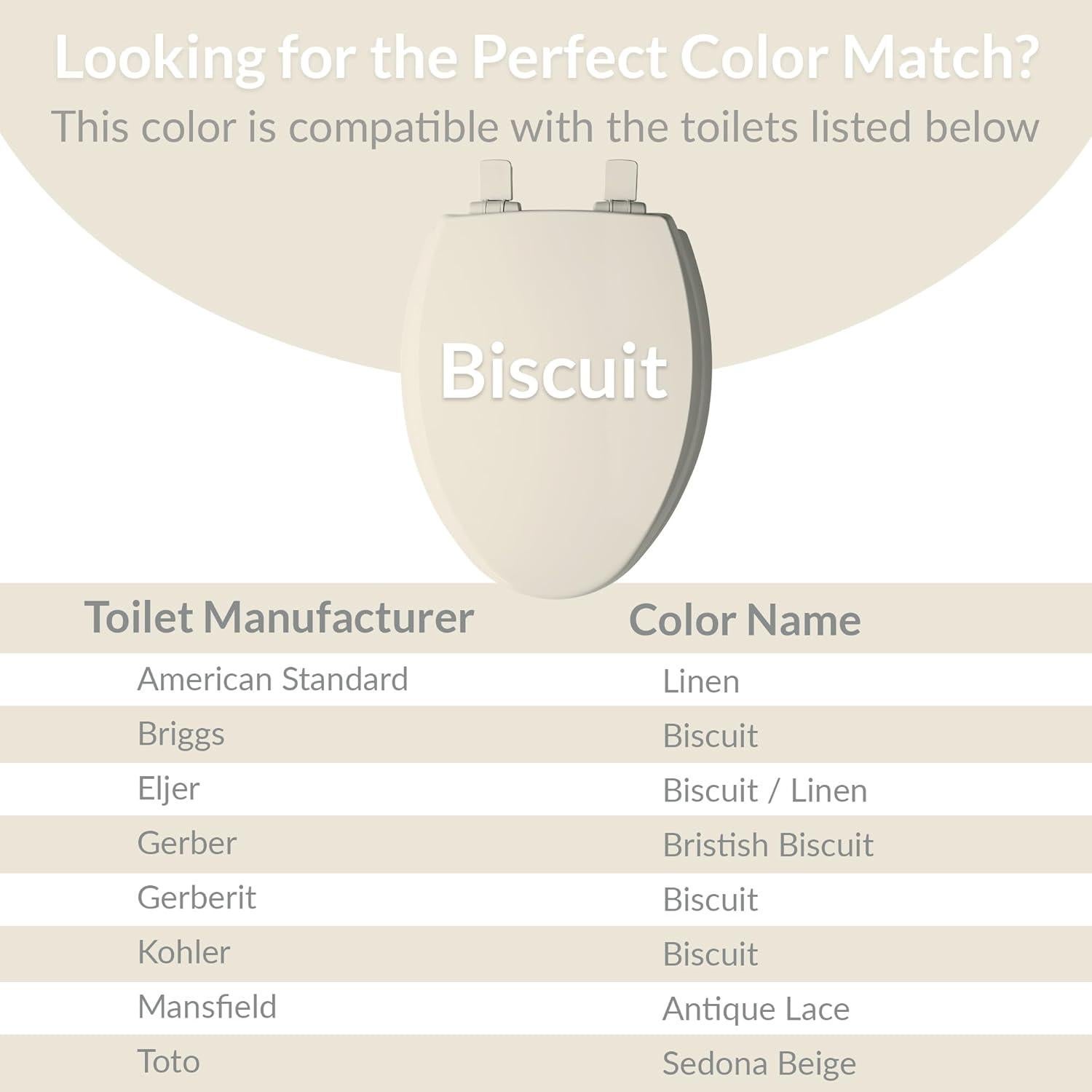 Asiento de Inodoro Mayfair Elongado con Entrenador Infantil Galleta