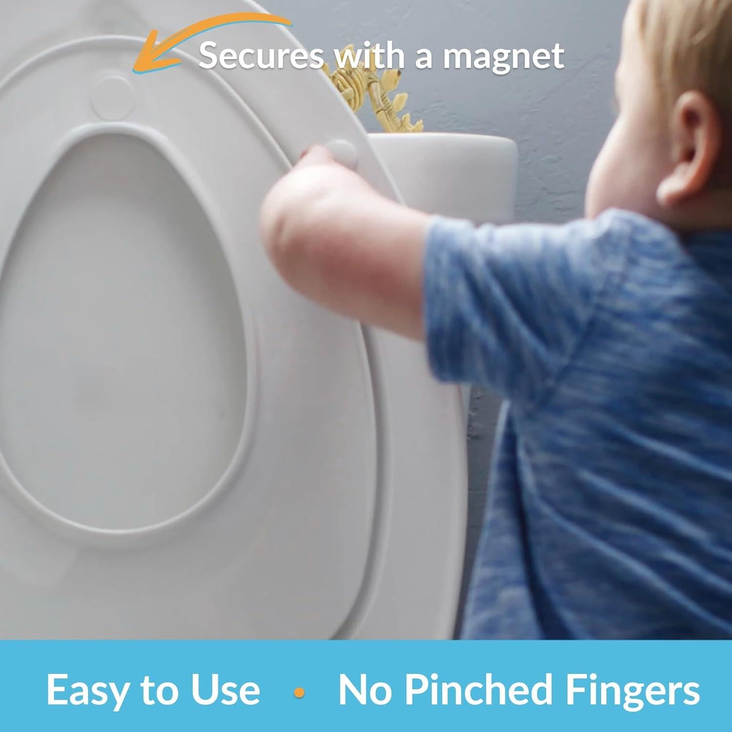 Asiento de Inodoro Mayfair Elongado con Entrenador Infantil Galleta