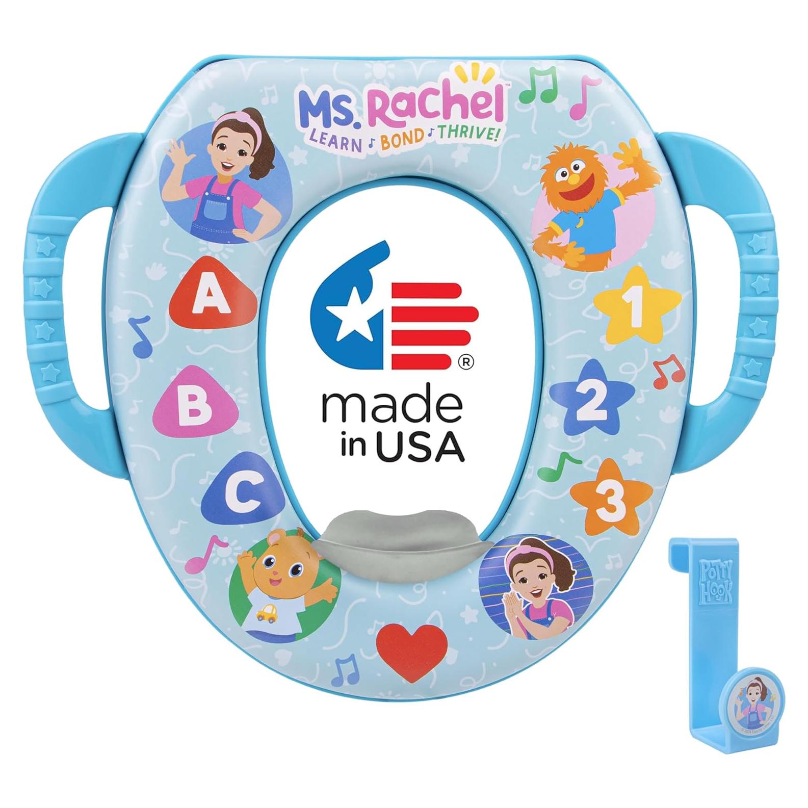 Asiento de Inodoro Suave Ms. Rachel con Gancho - Entrenamiento