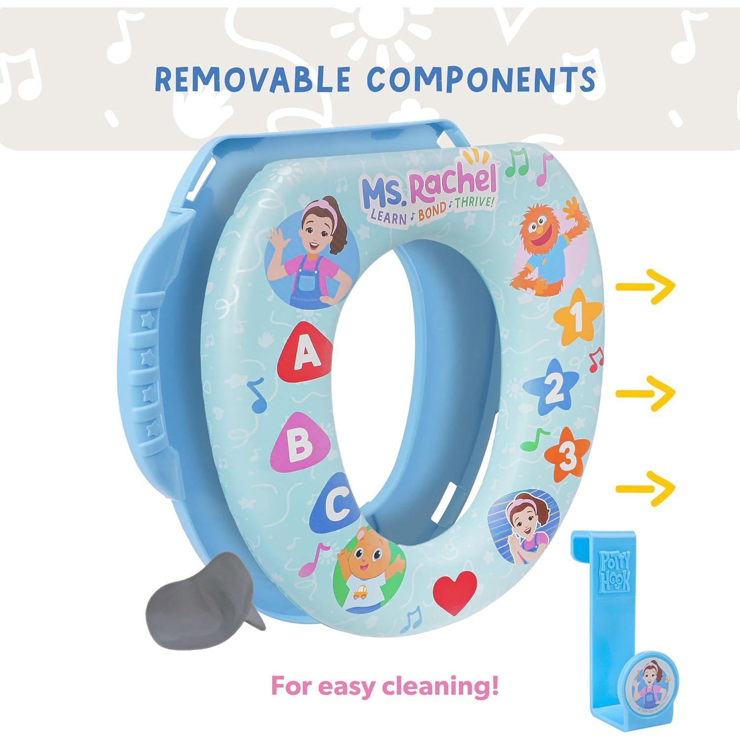 Asiento de Inodoro Suave Ms. Rachel con Gancho - Entrenamiento
